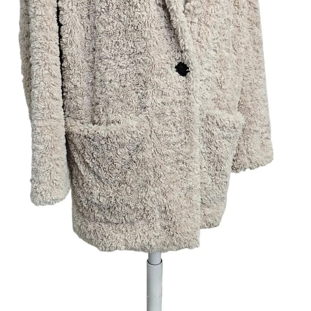 Wilfred Cream Teddy Jacket with Shawl Collar - Picture 3 of 8
